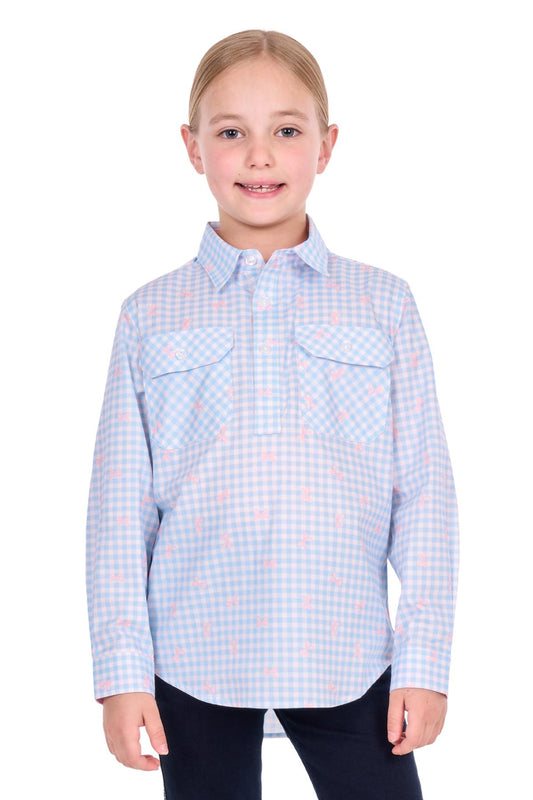 Hard Slog Kids Lillia 1/2 Placket L/S Shirt