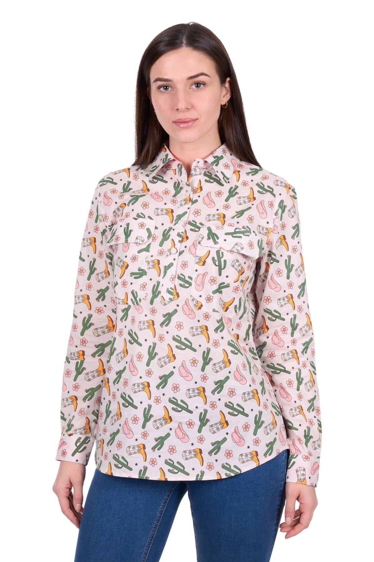 Hard Slog Womens Cleo 1/2 PLKT L/S Shirt