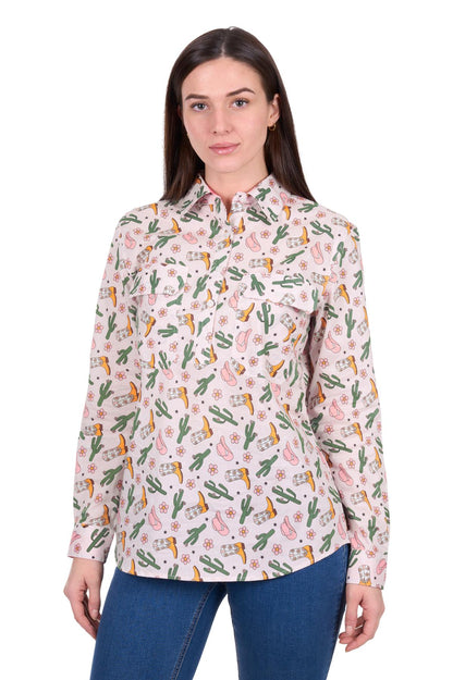 Hard Slog Womens Cleo 1/2 PLKT L/S Shirt