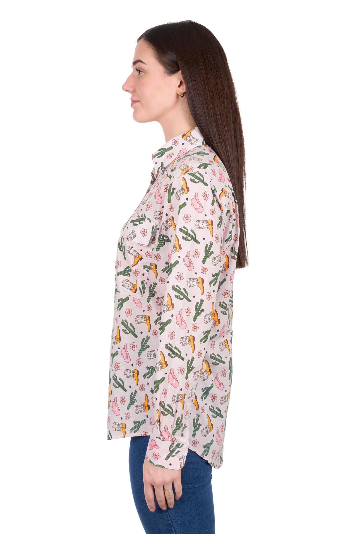 Hard Slog Womens Cleo 1/2 PLKT L/S Shirt