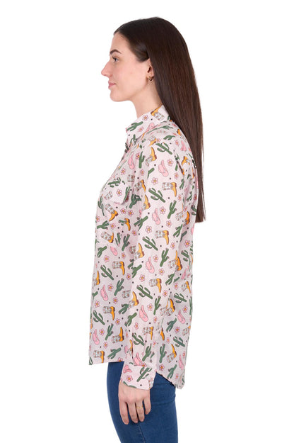Hard Slog Womens Cleo 1/2 PLKT L/S Shirt