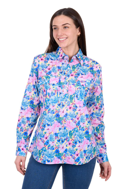 Hard Slog Womens Trixie 1/2 PLKT L/S Shirt