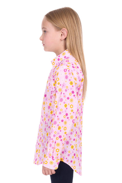 Hard Slog Kids Daisy 1/2 PLKT L/S Shirt