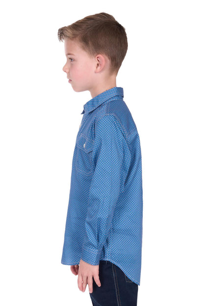 Hard Slog Kids Holden 1/2 PLKT L/S Shirt