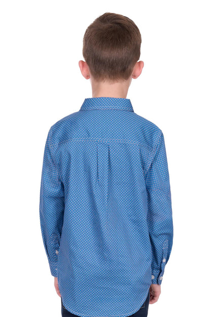 Hard Slog Kids Holden 1/2 PLKT L/S Shirt