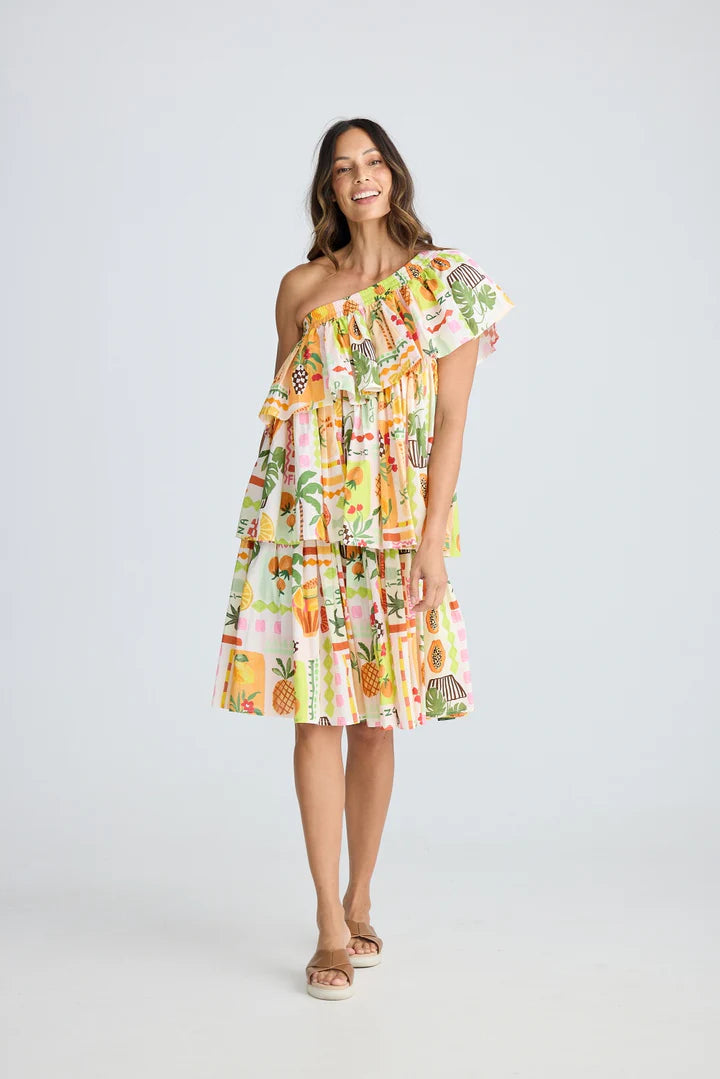 Holiday Womens Shore Ruffle Mini Dress