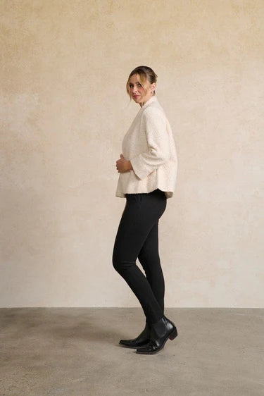 Holmes + Fallon Womens Boucle Pockets Jacket