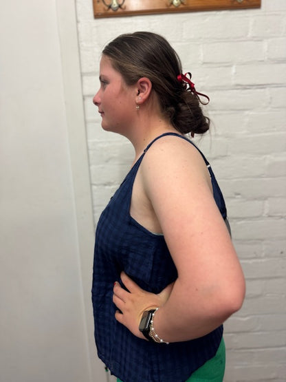 Holmes + Fallon Womens Button Through Seeksucker Cami