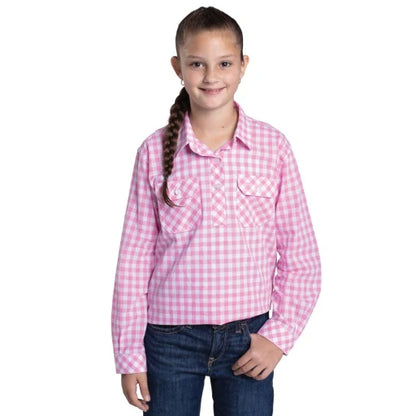 Just Country Girls Harper 1/2 Button Print Workshirt