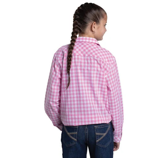 Just Country Girls Harper 1/2 Button Print Workshirt