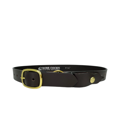 Boss Cocky Knife Pouch Belt Brass Buckle Belt