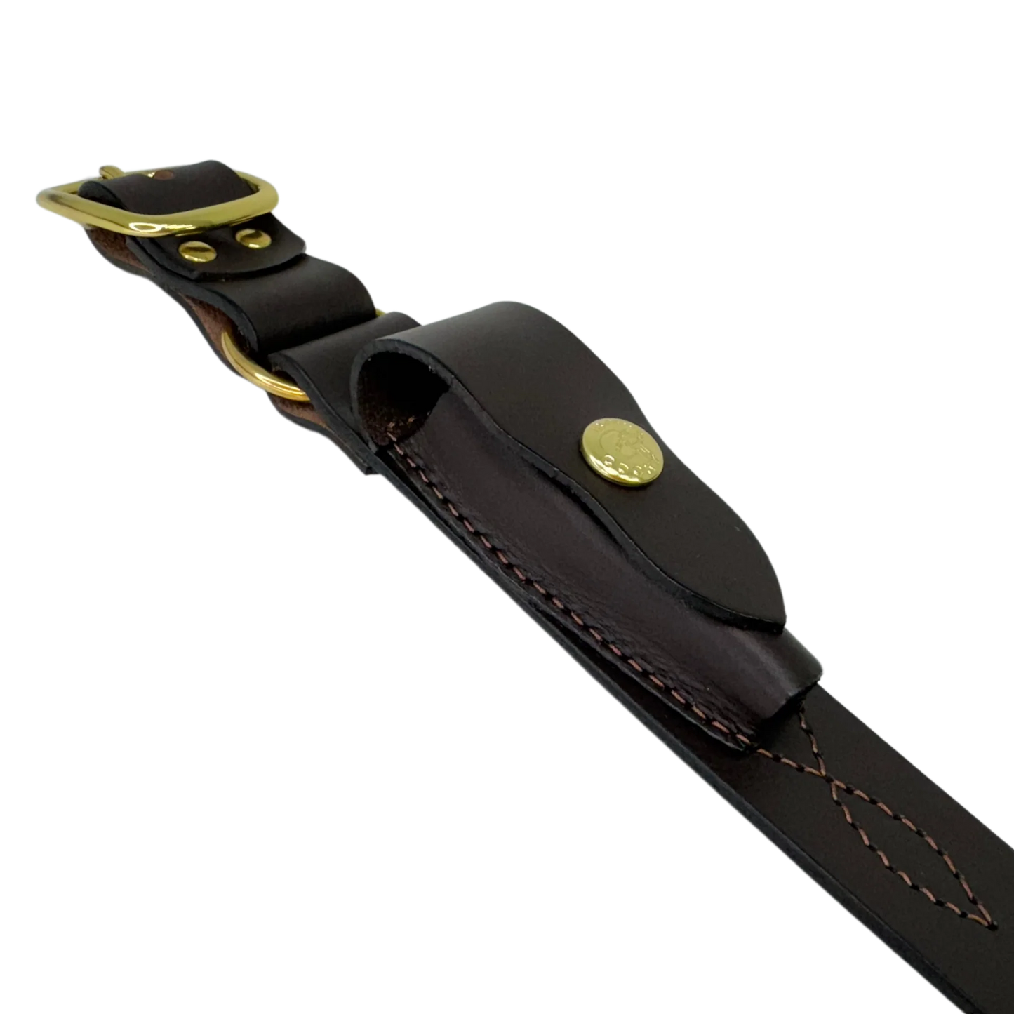 Boss Cocky Knife Pouch Belt Brass Buckle Belt