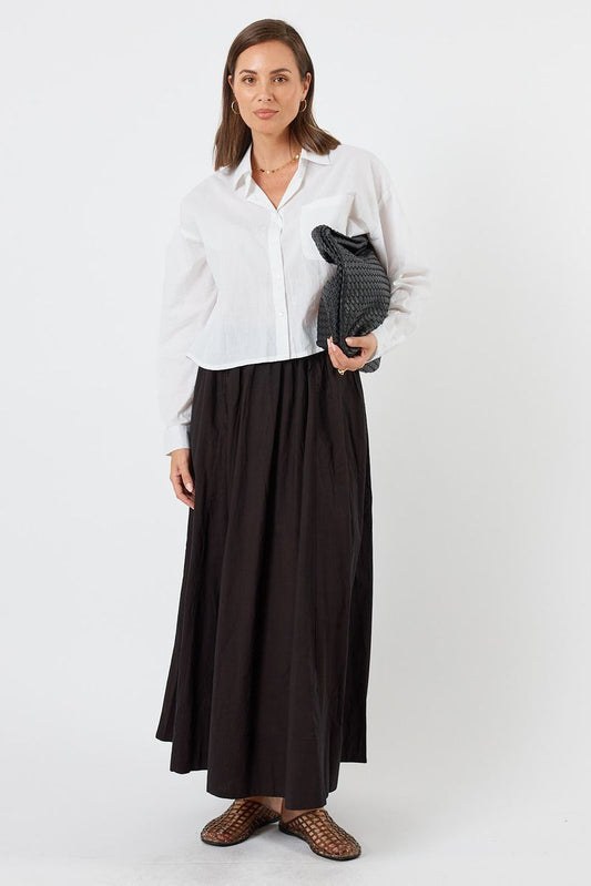 Lulalife Womens Azure Skirt Plain