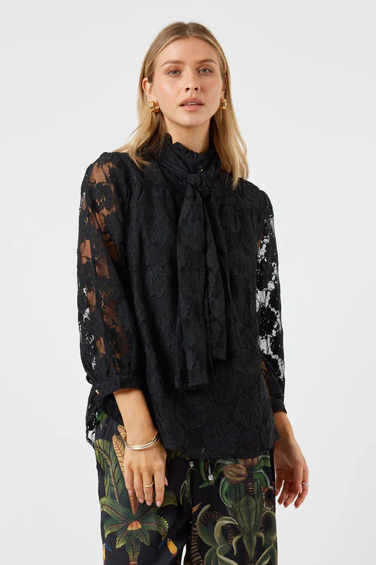 Lula Soul Womens Chandler Lace Shirt