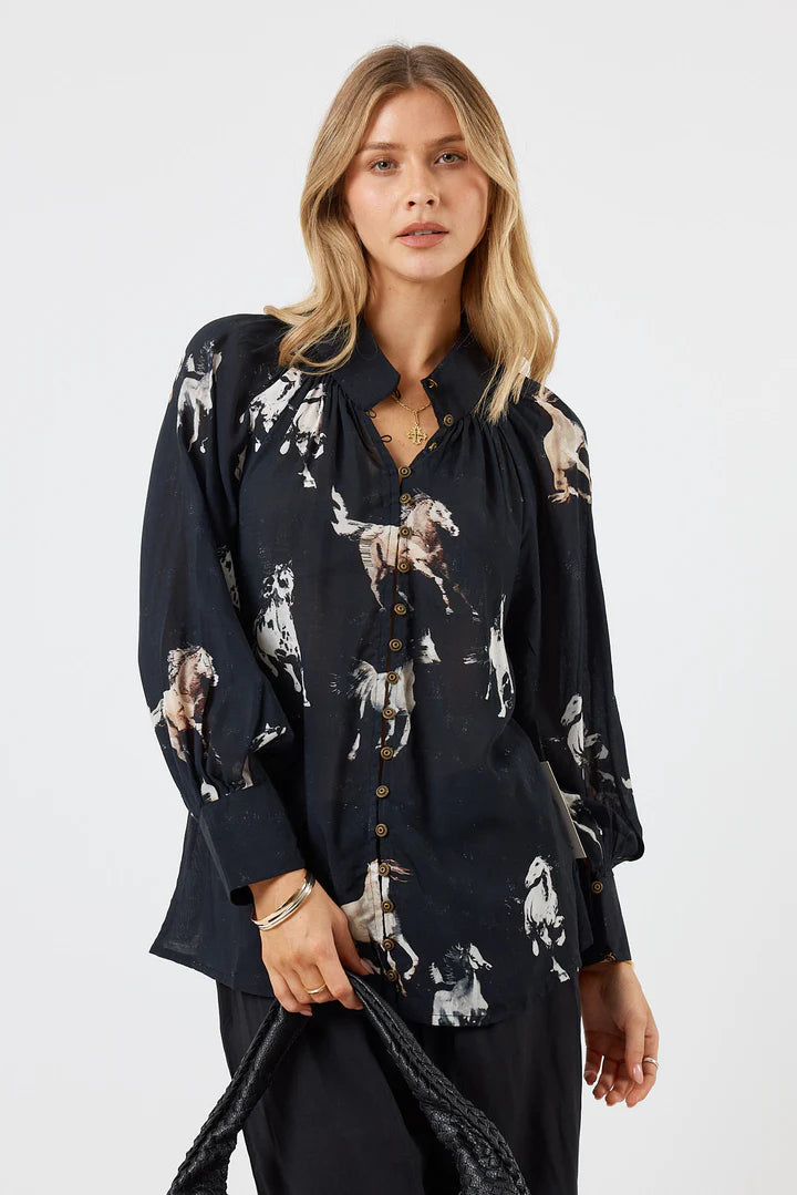 Lula Soul Womens Mustang Shirt