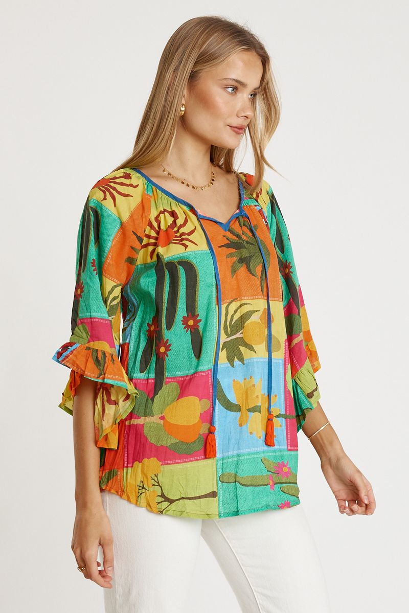 Lula Life Womens Cactus Top