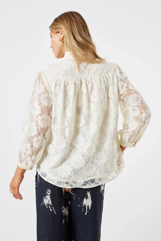 Lula Soul Womens Chandler Lace Shirt