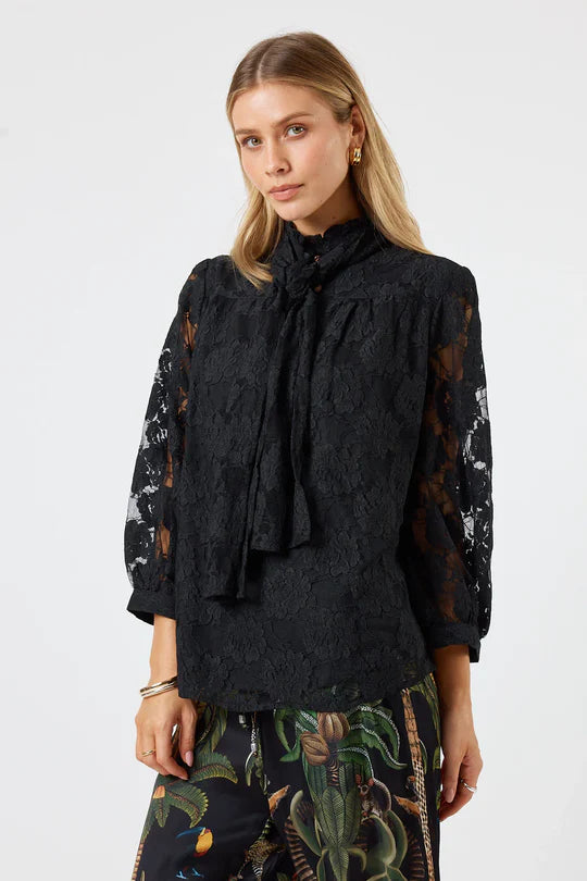 Lula Soul Womens Chandler Lace Shirt
