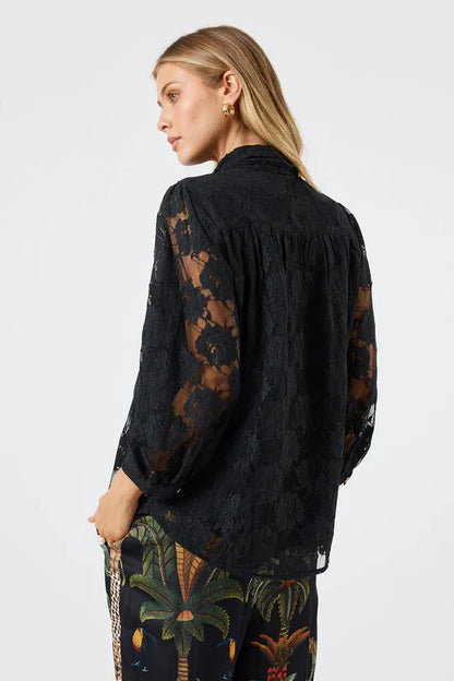 Lula Soul Womens Chandler Lace Shirt