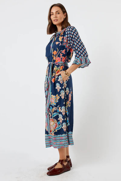Lulalife Womens Arden Midi Dress