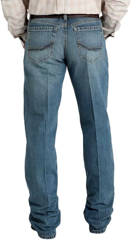 Cinch Mens Mid Rise Relaxed Boot Cut 34 Leg Jeans