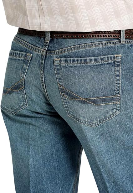 Cinch Mens Mid Rise Relaxed Boot Cut 34 Leg Jeans