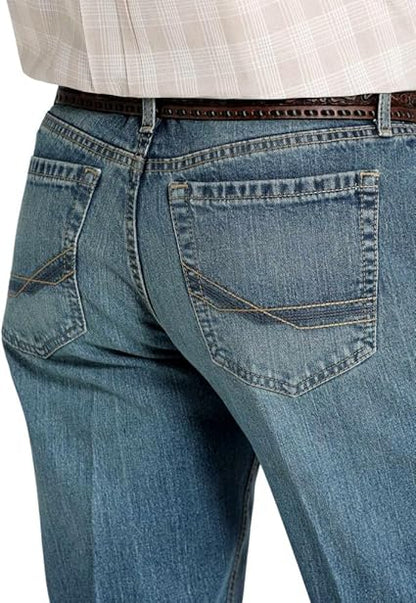 Cinch Mens Mid Rise Relaxed Boot Cut 34 Leg Jeans
