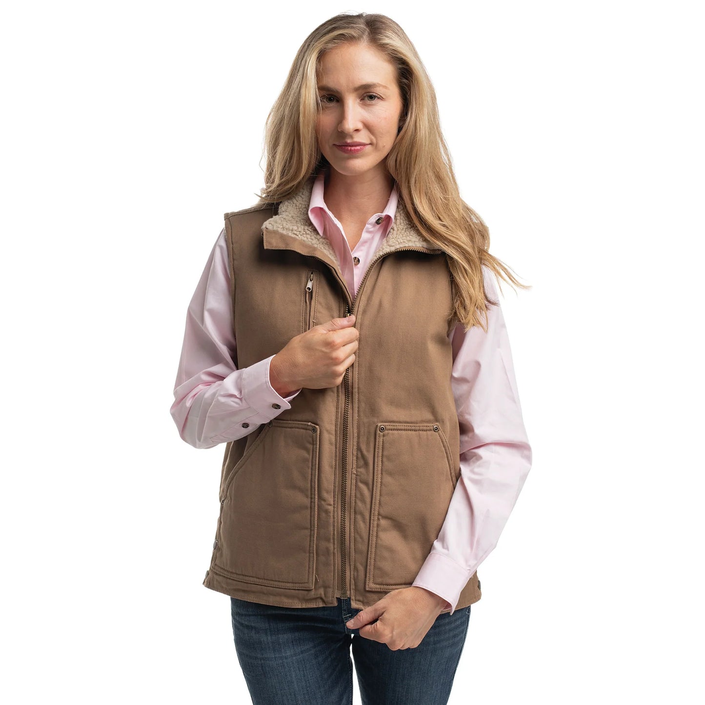 Just Country Mens Diamantina Sherpa Vest