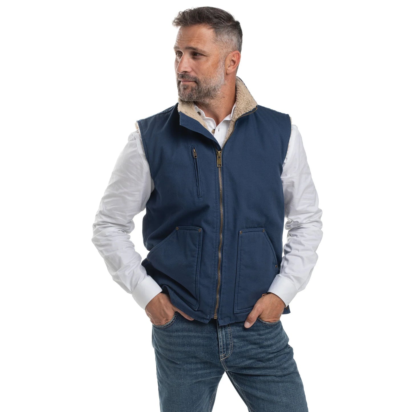 Just Country Mens Diamantina Sherpa Vest