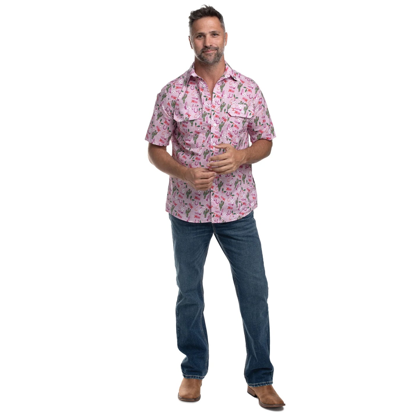 Just Country Mens Jordan Full Button S/S Shirt
