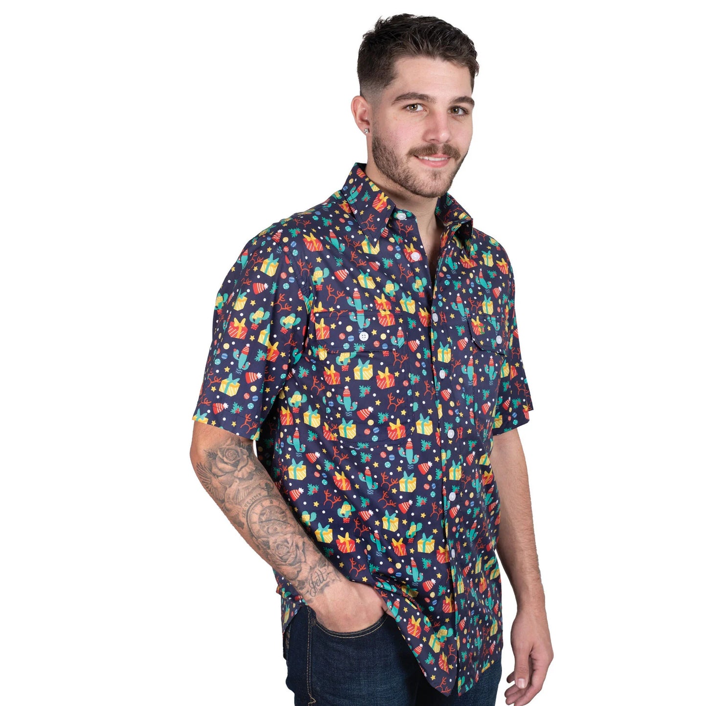 Just Country Mens Jordan Full Button S/S Shirt