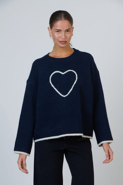 Namastai Womens Heart Knit