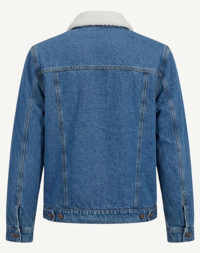 Outback Mens Sherpa Lined Denim Jacket