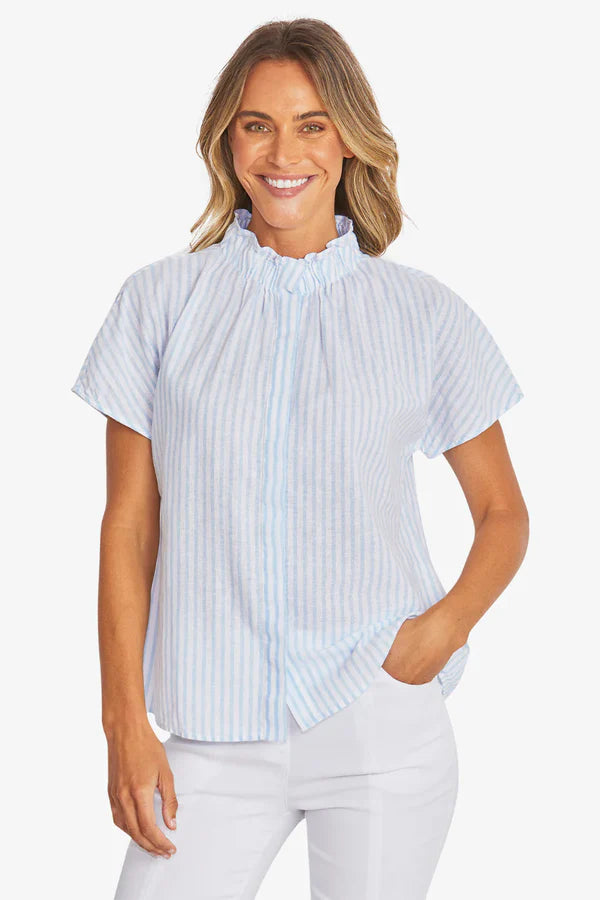 Ping Pong Womens Tamara Stripe Blouse