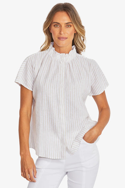 Ping Pong Womens Tamara Stripe Blouse