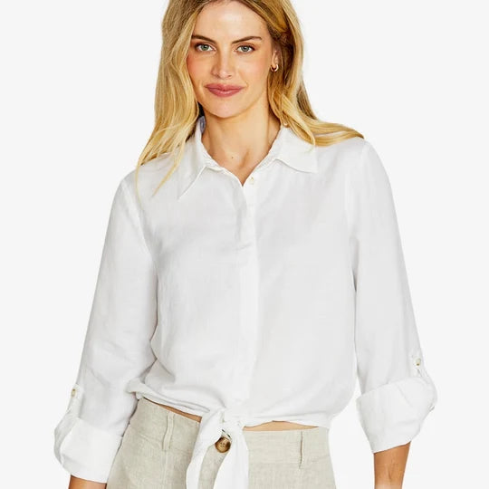 Ping Pong Womens Lilla Tie Front Shirt