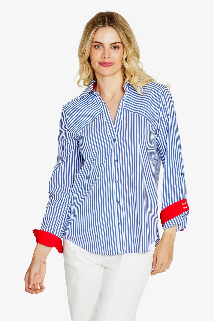 Ping Pong Womens Lorah Stripe L/S Shirt