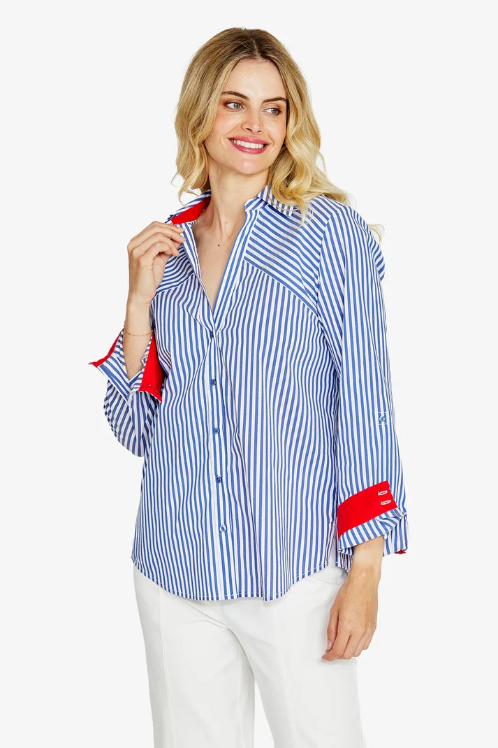 Ping Pong Womens Lorah Stripe L/S Shirt