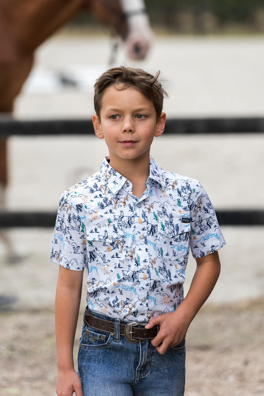 Pure Western Boys Mike S/S Shirt