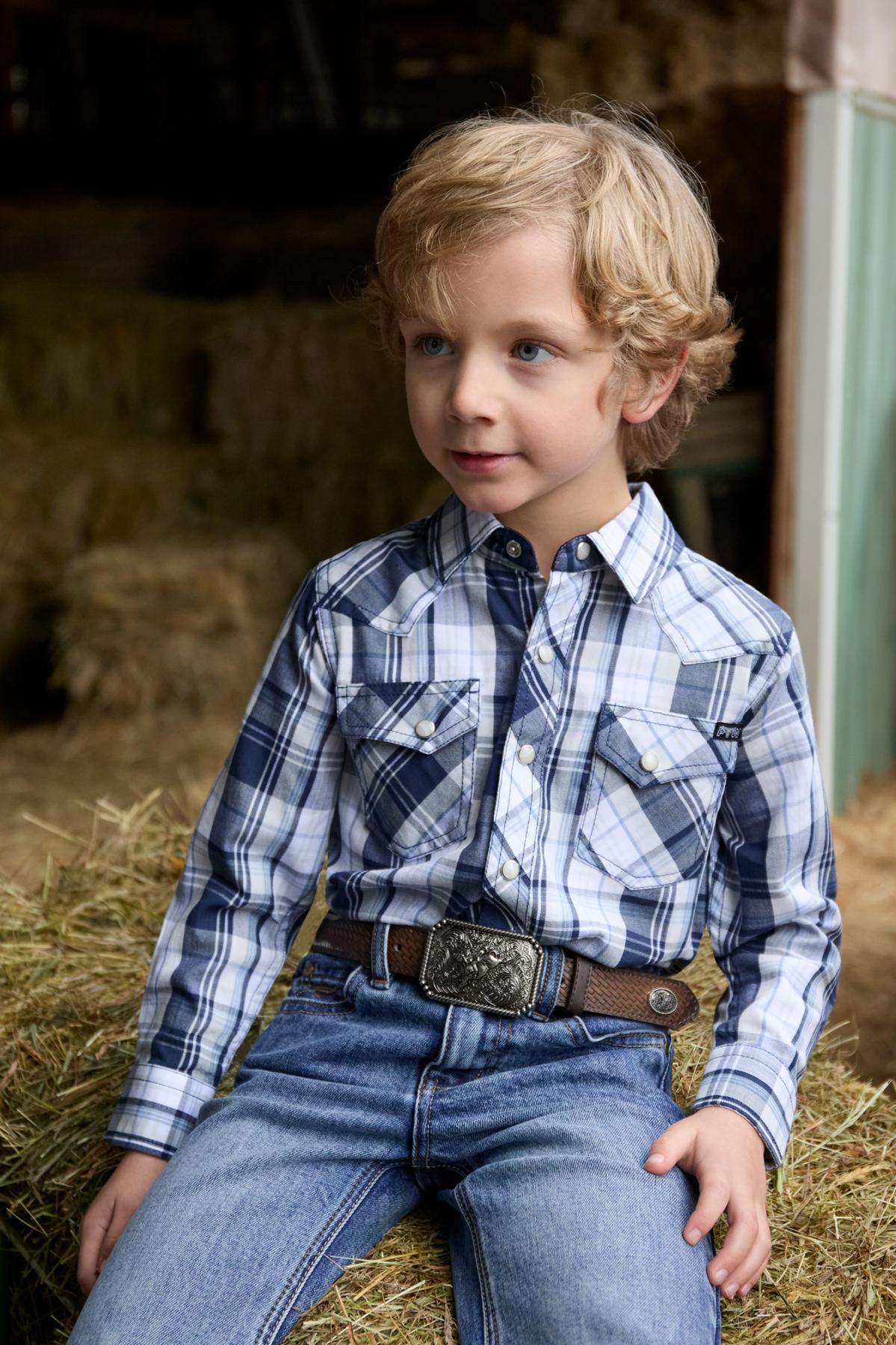Pure Western Boys Billy L/S Shirt