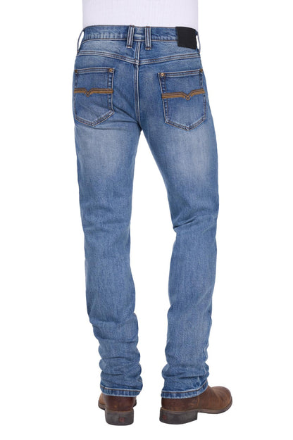 Pure Western Mens Hawkins Straight Leg Jeans 34L