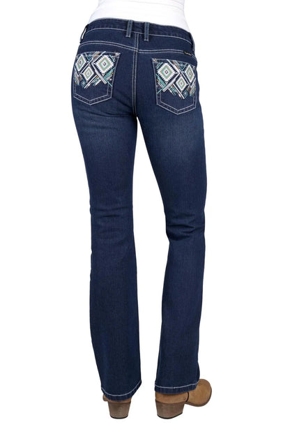Pure Western Womens Meg Boot Cut 32L Jeans