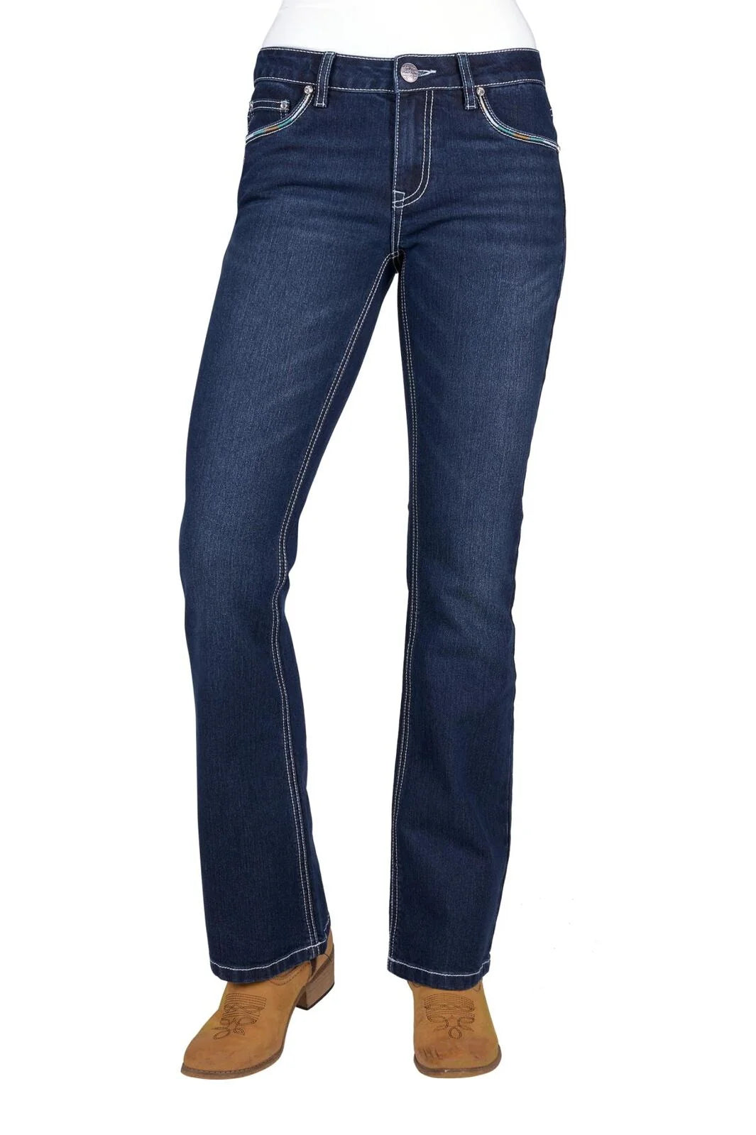 Pure Western Womens Meg Boot Cut 32L Jeans