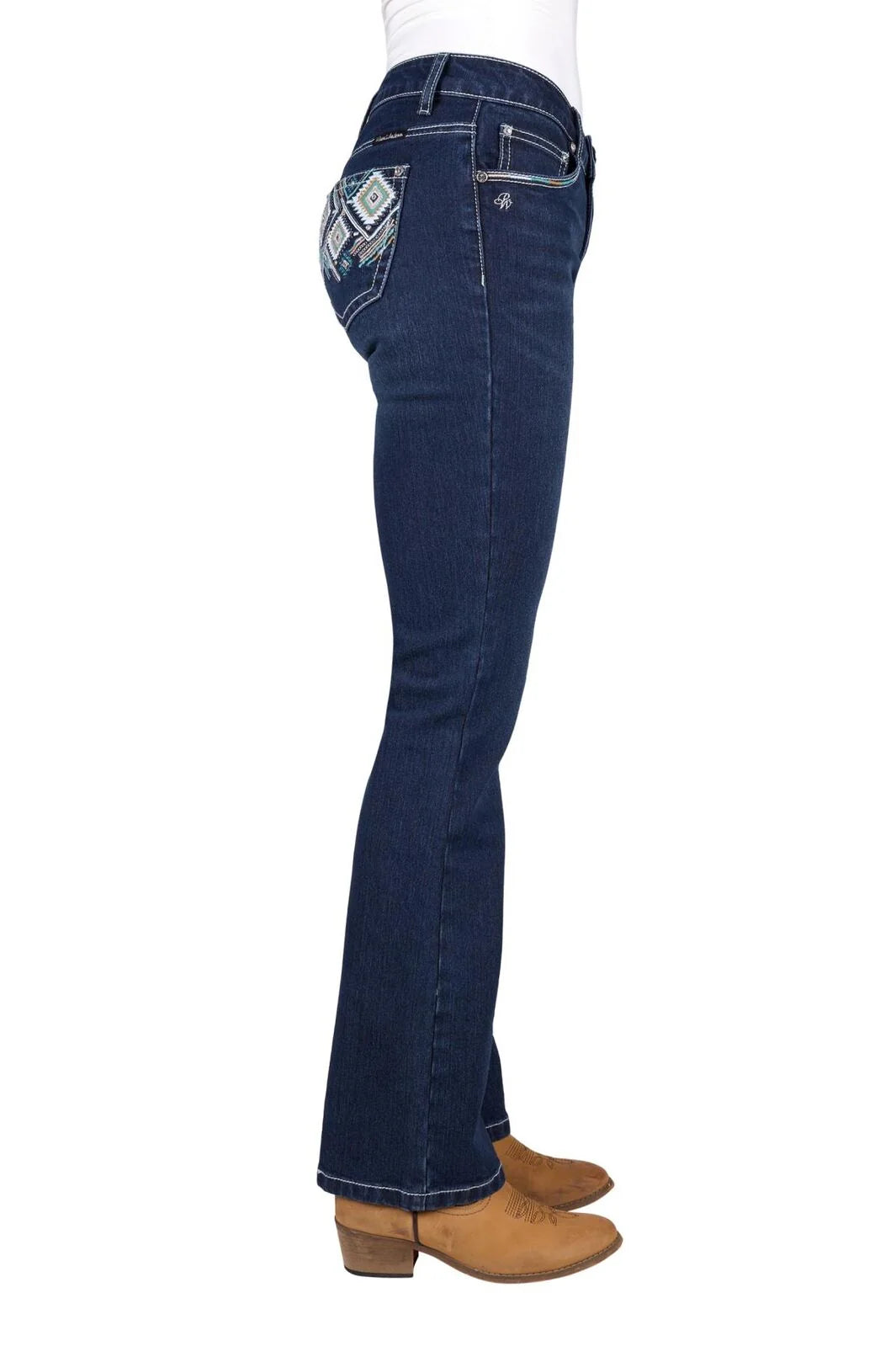Pure Western Womens Meg Boot Cut 32L Jeans