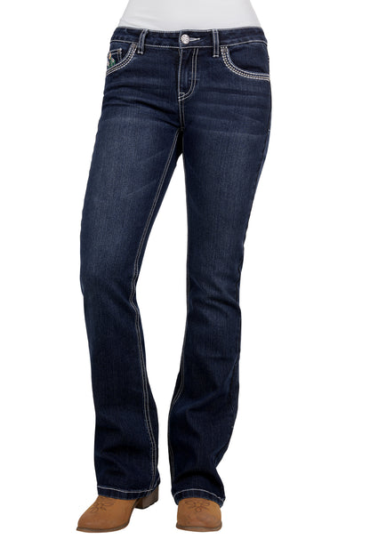 Pure Western Womens Zoe Boot Cut 34L Jeans
