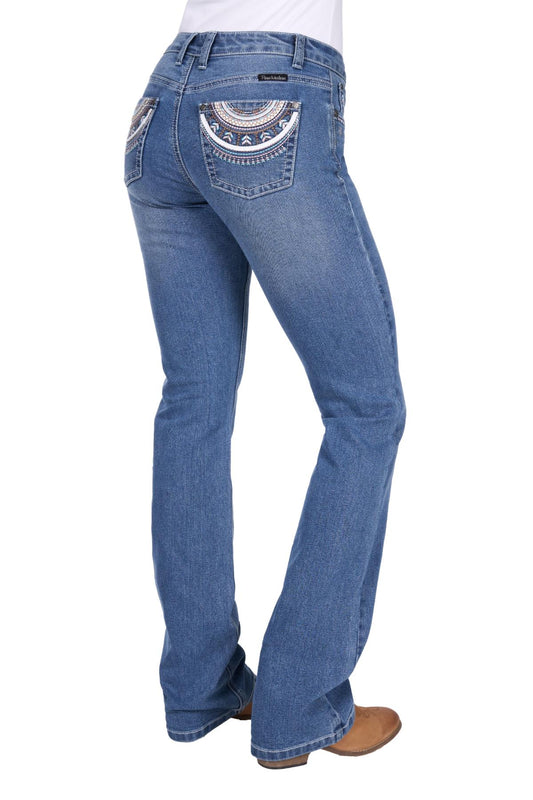 Pure Western Womens Pat R Rider Jeans 36 Leg