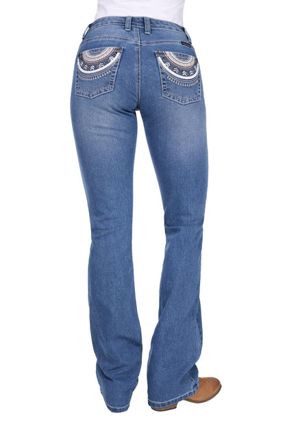 Pure Western Womens Pat R Rider Jeans 36 Leg