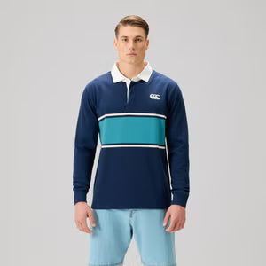 Canterbury Mens Stripe Rugby L/S Jersey
