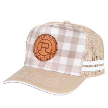 Roper Trucker Cap Mini Plaid