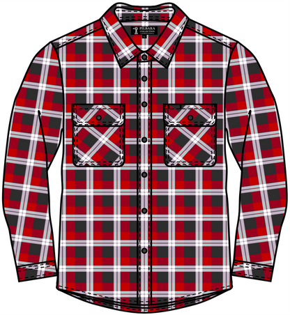 Pilbara Mens Flannelette Open Front Shirt